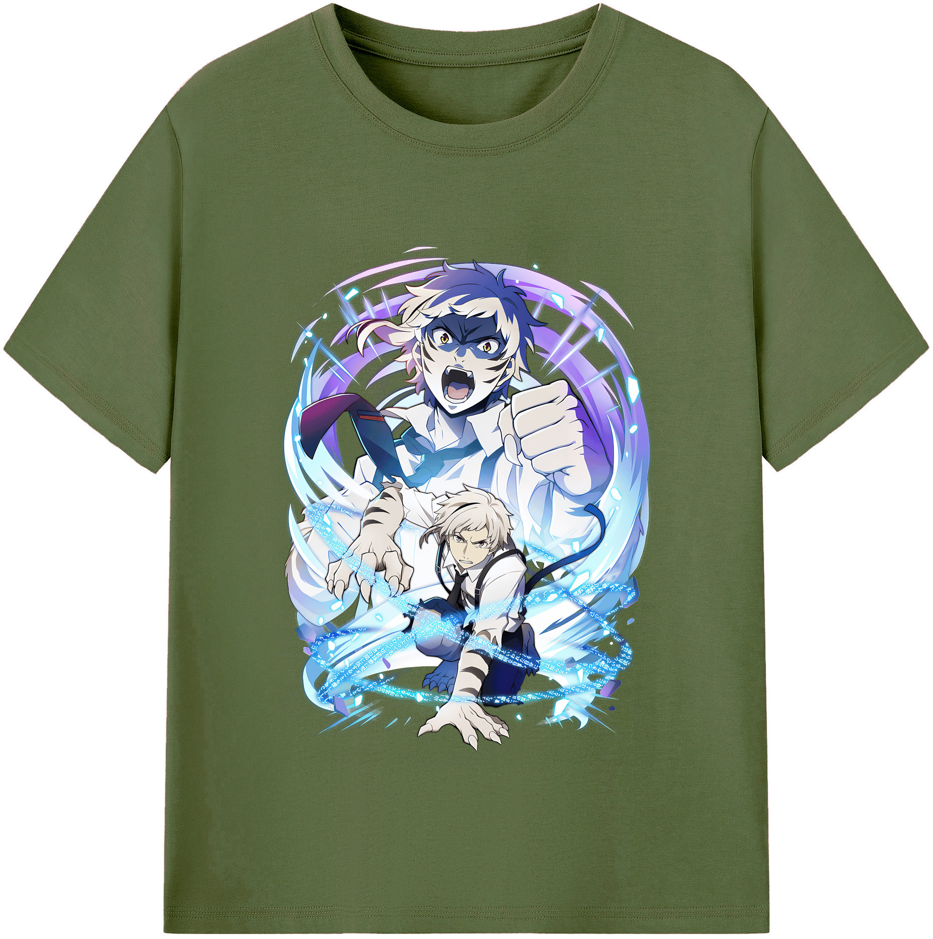 （画像用） 文豪ストレイドッグス Bungo Stray Dogs 綿100％半袖Tシャツ（フロントプリント）